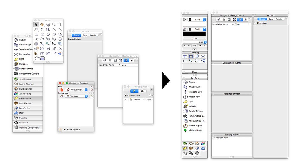 Mac OS X Palette Docking