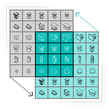 Unified Symbols for Spotlight and Vision